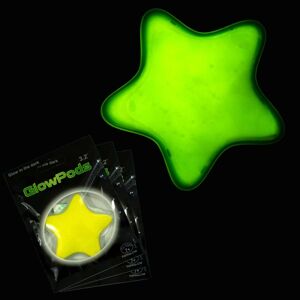 MJ12047 Chemické party světélko - Hvězda 8 cm Zelená