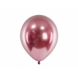 CHB1-019-10 Party Deco Chromované balóny - Glossy 30cm, 10ks Zlatá