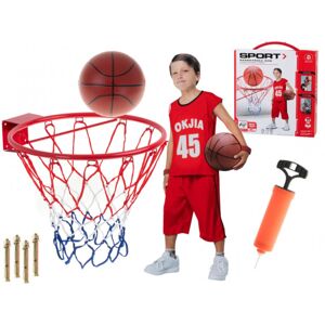 5213 Dětský basketbalový koš pro svépomocnou montáž + míč
