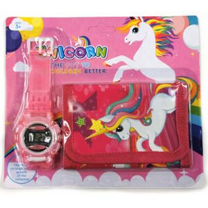 791154 Digitální hodinky a peněženka - Unicorn