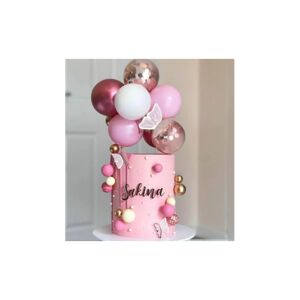 EBB00181P-R Dortové balónky - Topo De Bolo (10ks) Růžová