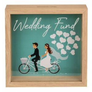 144356 Dřevěná pokladnička - Wedding Fund