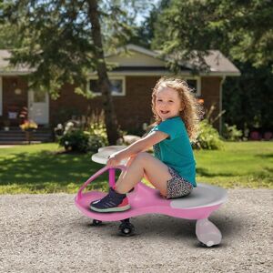 4880 Gravitační kára pro děti s LED kolečky - TwistCar Růžová