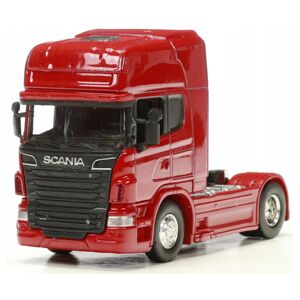 008010 Kovový model - Transporter 1:64 - Scania V8 R730 Červená