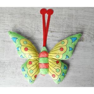 Maskot motýl - omalovánka 