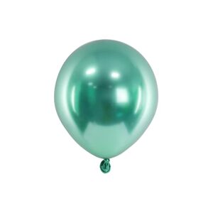 CHB1-5-018-50 Party Deco Mini chromované balóny - Glossy 12cm, 10ks Stříbrná