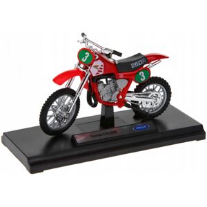 008690 Model motorky na podstavě - Welly 1:18 - Honda CR250R