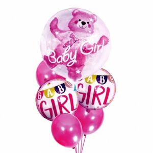 5949_1 Narodeninové balóny pre malé deti - 6ks Růžová