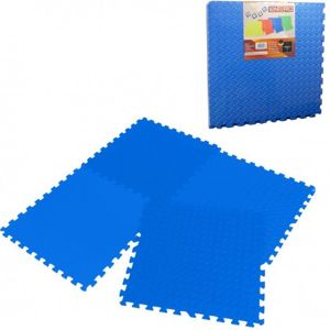EVA Pěnové puzzle na zem 60x60 - 4ks Modrá
