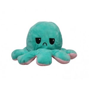 E1074 Plyšová chobotnička dvoubarevná - Emoce Modrá