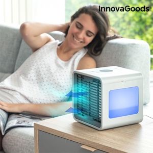 InnovaGoods Přenosná mini klimatizace s odpařovaním a LED FREEZE CUBE INNOVAGOODS 