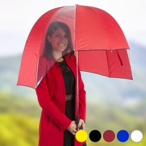 145553 DR Půlkulaty deštník 92cm Červená