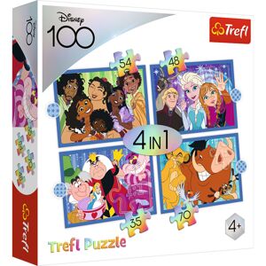 34618 TREFL Puzzle - Disney 4v1