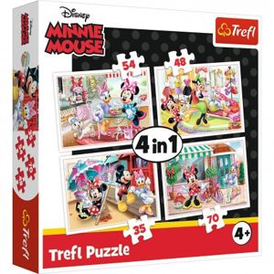 34315 TREFL Puzzle Minnie mouse 4v1 - 70 dílků 