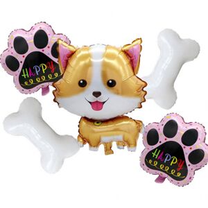 AL-1415/r DR Set fóliových balonů - Happy Puppy 5ks