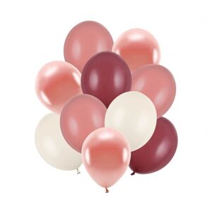 ZBL2 Party Deco Set jemných pastelových balónů, 10ks Růžová