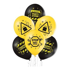 BRN_5000763 Godan Set latexových balonů - Birthday Zone mix, 30cm (6ks)
