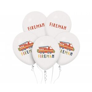 GZ-FIR5 Godan Set latexových balonů - Fireman, 30cm (5ks)