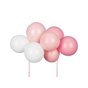 KBT3-081 Party Deco Set mini balonků na dort - Color mix topper - 10ks Růžová