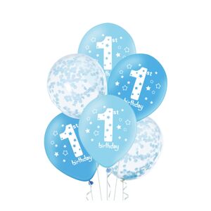400815 Godan Set modrých balonů - My first birthday, 30cm 6ks