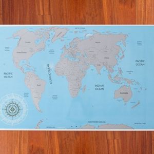 Stírací mapa světa 88 x 52 cm 