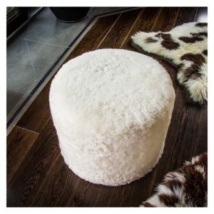 Ecopuf Taburetka Ecopuf - ROLLER - Premium ovčí kůže O1