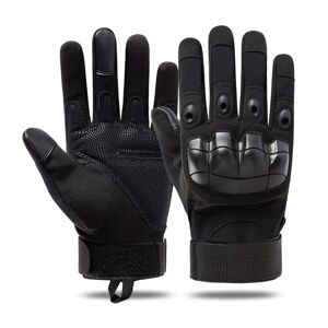 5287_1 Taktické ochranné rukavice - černé XL