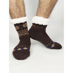 8946 DR Termo pánské protiskluzové ponožky 2020-01 tmavě hnědé