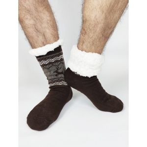 8940 DR Termo pánské protiskluzové ponožky 2020-02 Sobík hnědá