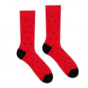 HESTY Veselé ponožky HESTY - Červený Gentleman 43-46