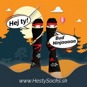 HESTY Veselé ponožky HESTY - Ninja 43-46