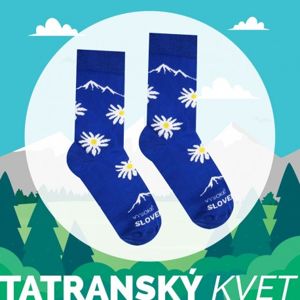 HESTY Veselé ponožky HESTY Vysoké Tatry - Tatranský květ 35-38