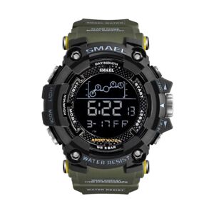 5268 Voděodolné vojenské LED hodinky - SMAEL Zelená